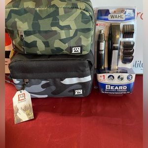 Men’s Grooming Bundle #2 - Wahl Beard Trimmer, 2 Travel Bags